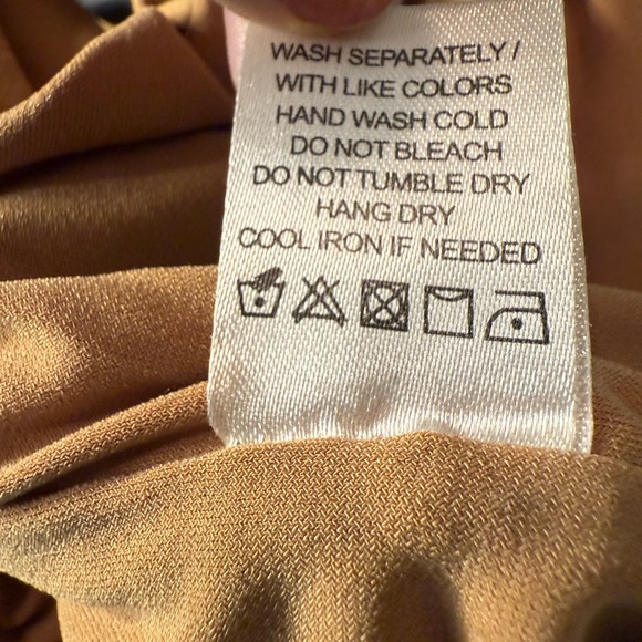 Revolve Majorelle Dani Bodysuit One Shoulder in Toffee Nude Size Small - Picture 5 of 5